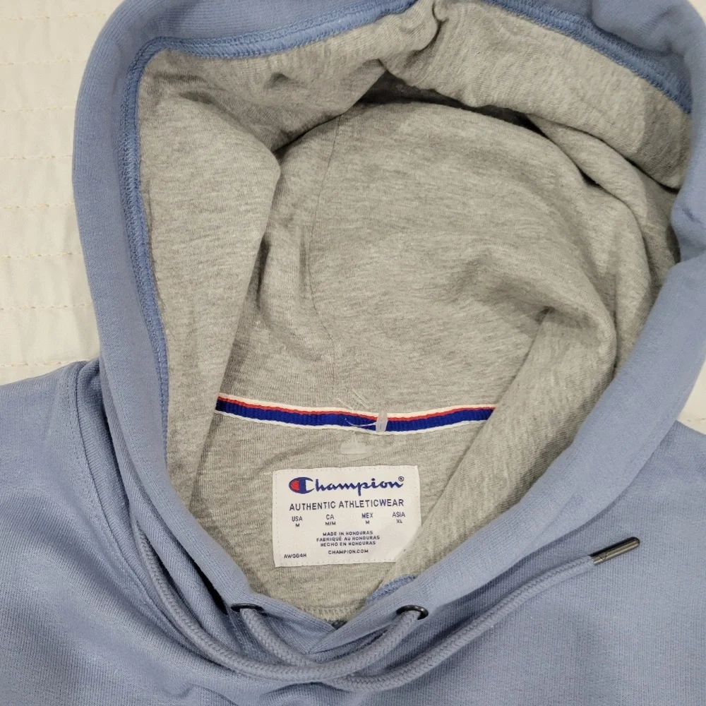 Mens Champions Sky Blue Hoodie‎ Size M